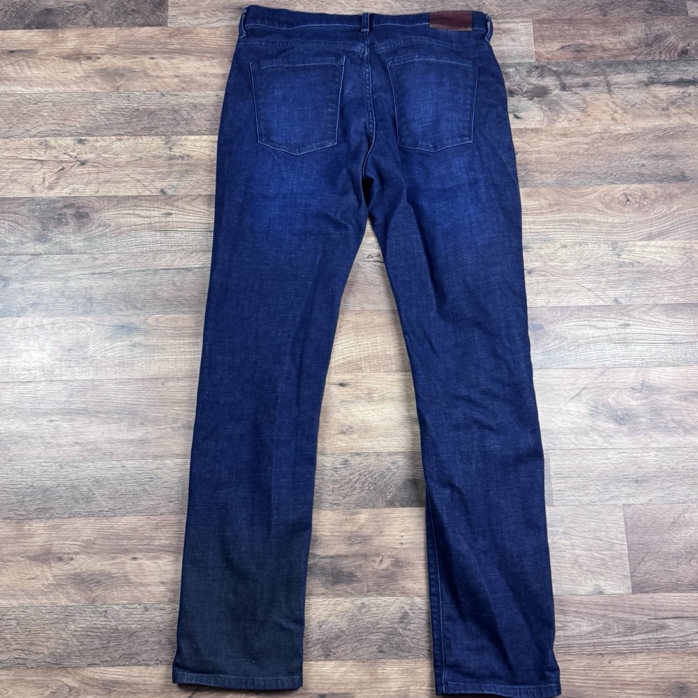 Mott and Bow Jeans Mens 33x32 Blue Slim Straight 5-Pocket Dark Denim - Picture 2 of 9